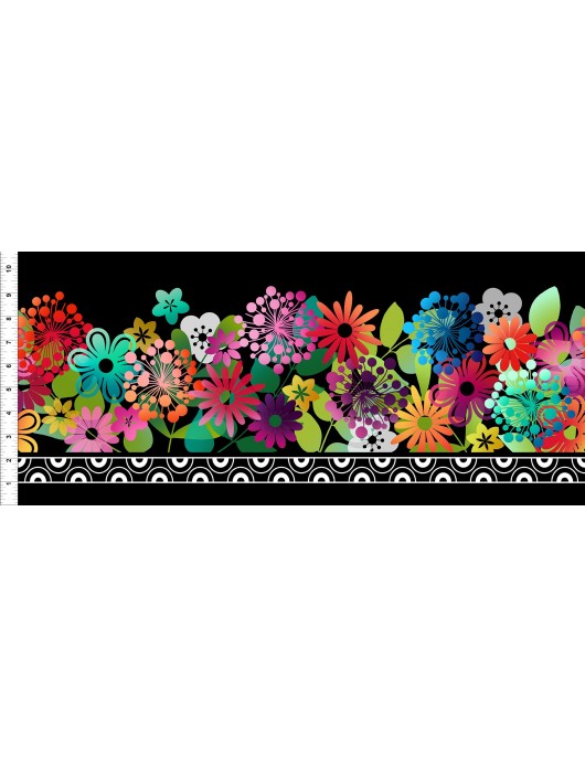 A Groovy Garden 2AGG-1 border