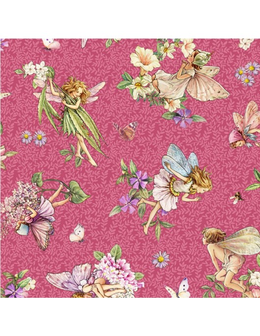 Dancing Flower Fairies MM9272 fuchsia