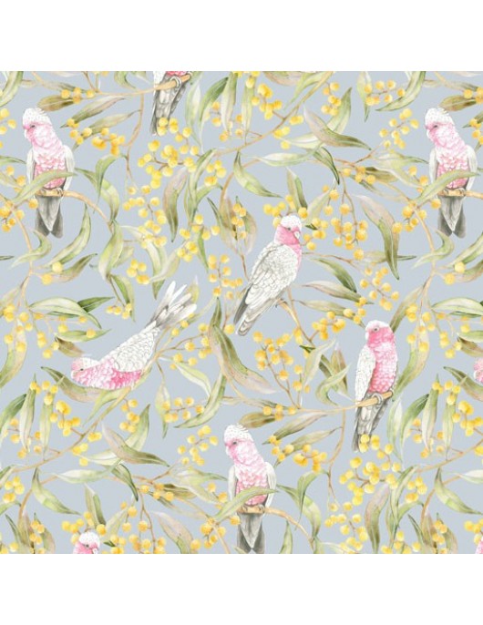 Golden Wattle and Galahs 1036B