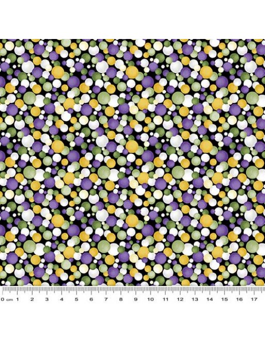 Lilyanne Watercolour Circles 9065-2665 purple yellow