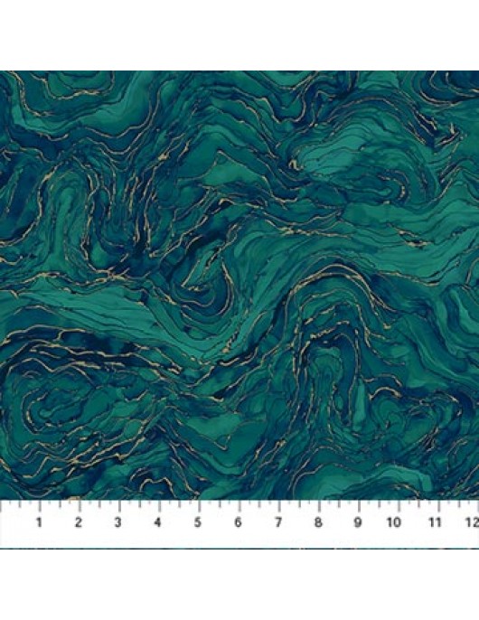 Midas Touch DM26935-68 wave teal