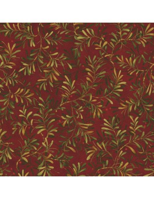 Backing Pine Boughs 17058-5910 red