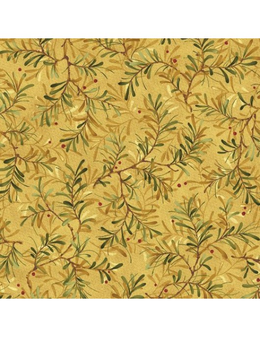 Backing Pine Boughs 17058-5930 gold