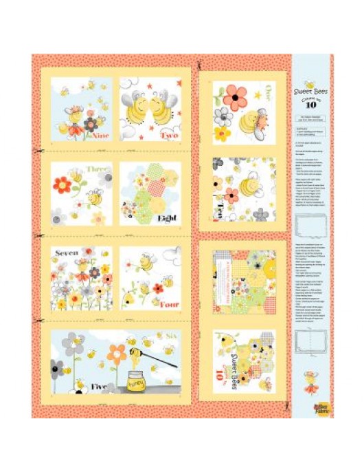 Sweet Bees Book Panel SB20422-310