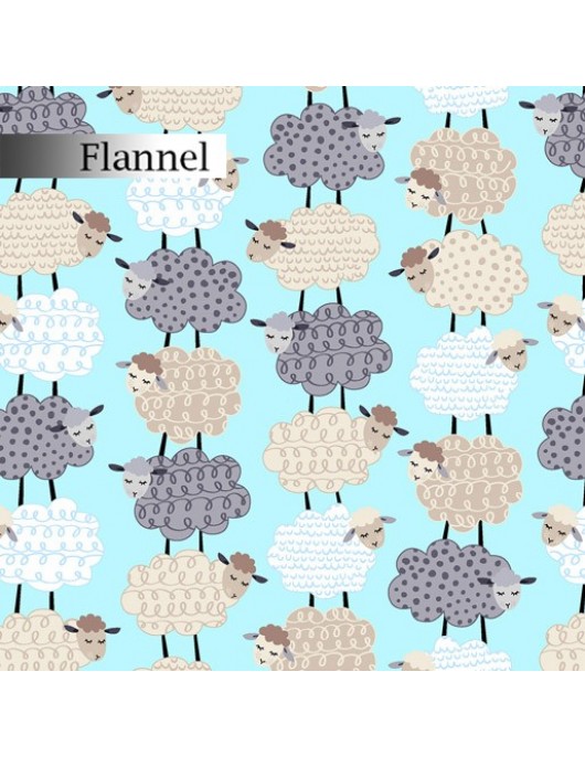 Sweet Dreams Flannel 9504 sheep