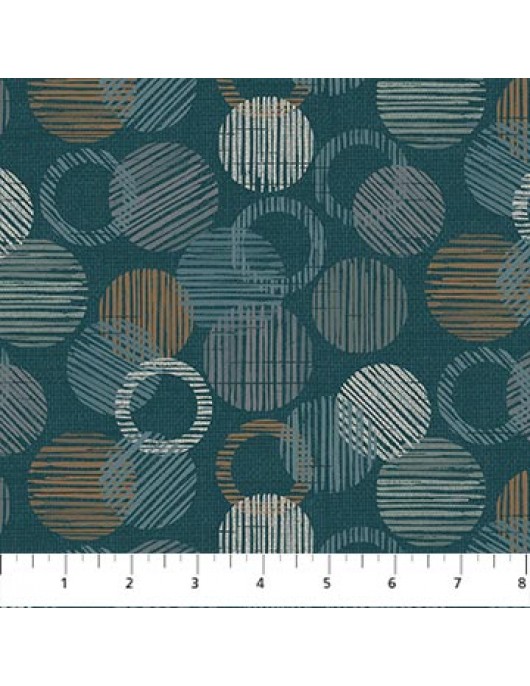 Urban Vibes 26801-68 Circles Teal