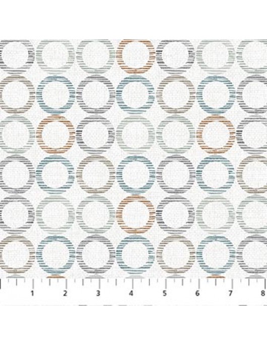 Urban Vibes 26802-10 White multi circles