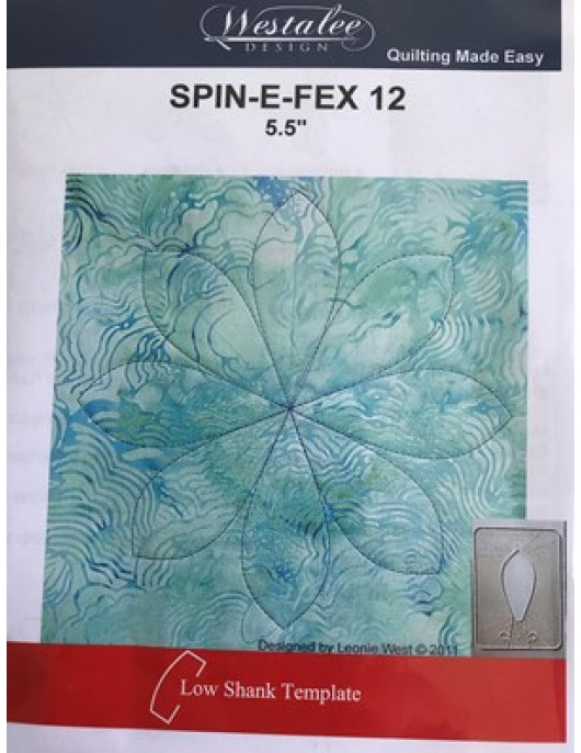 Westalee Template Spin-E-Fex 12 Low Shank 5.5"