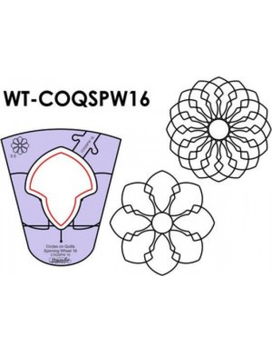 Westalee Template spinning Wheel COQSW16 Low Shank 7.5"