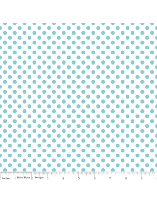 Medium Dots C490-20 aqua