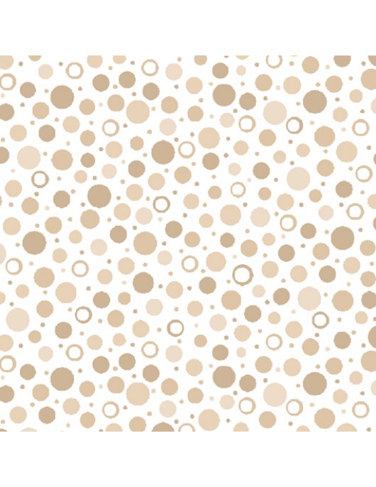 Sorbets 23690 A taupe dots